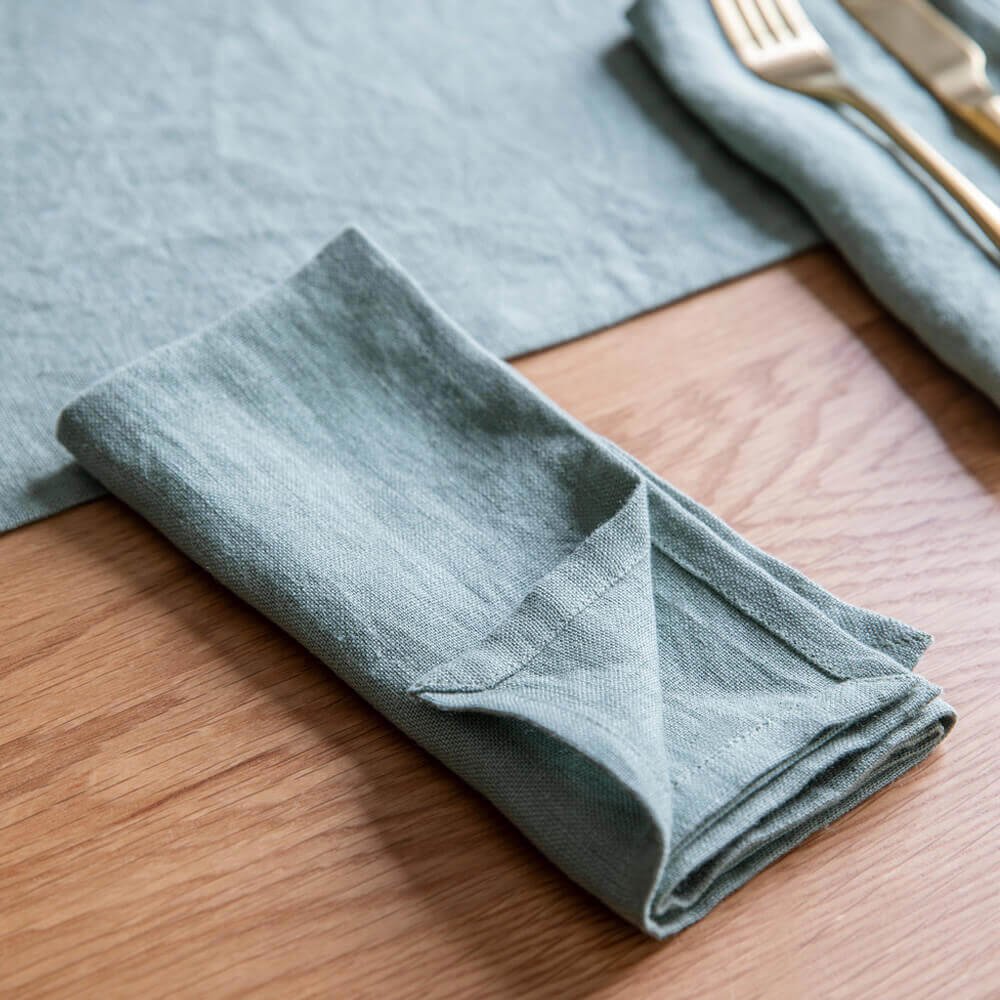 Garden Trading Set of 4 Rosemary Linen Napkins